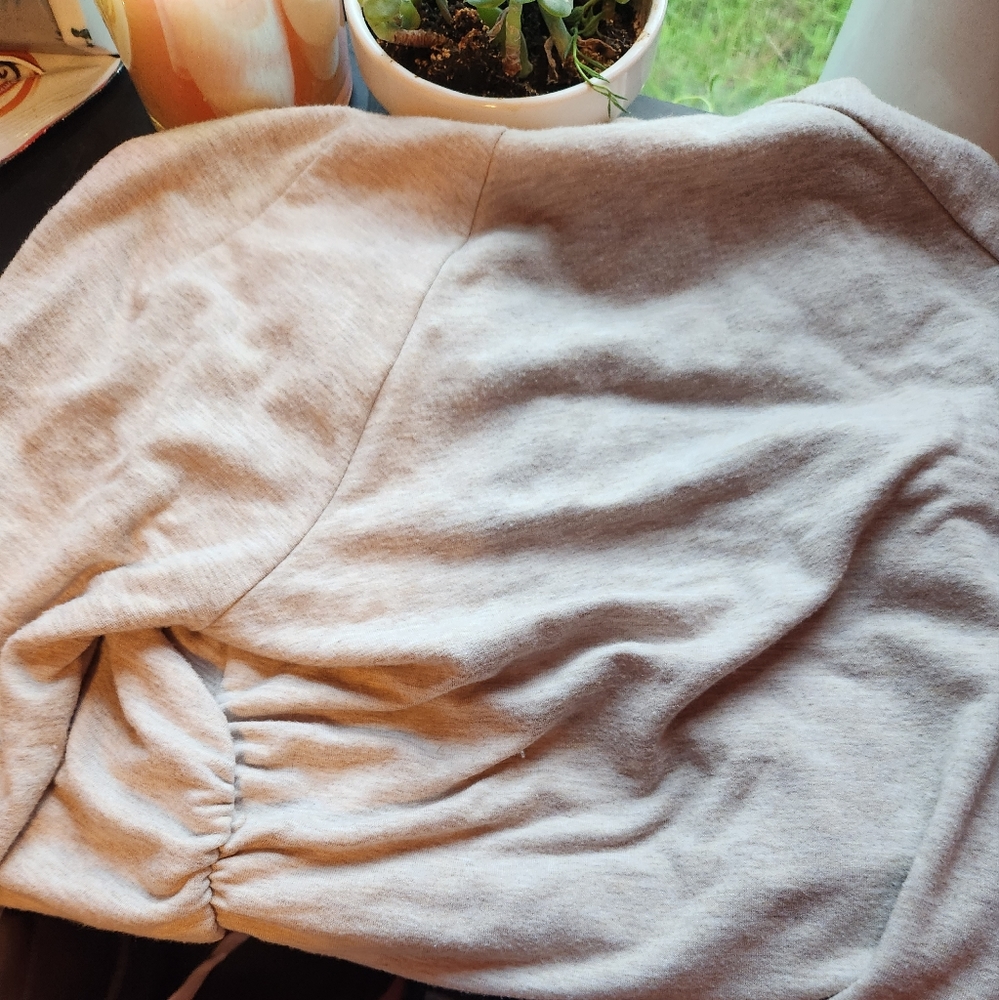 Soft and plush jacket, lightly worn no stains!